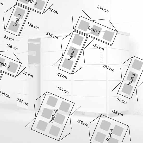 Modulares Mülltonnensystem