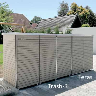 Mülltonenhaus - Kombination