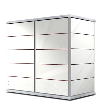 Gartenschrank mit Standard-Türvariante 'Sicherheitsglas'